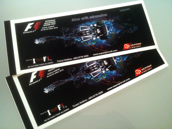 formula1 grand prix malaysia tickets