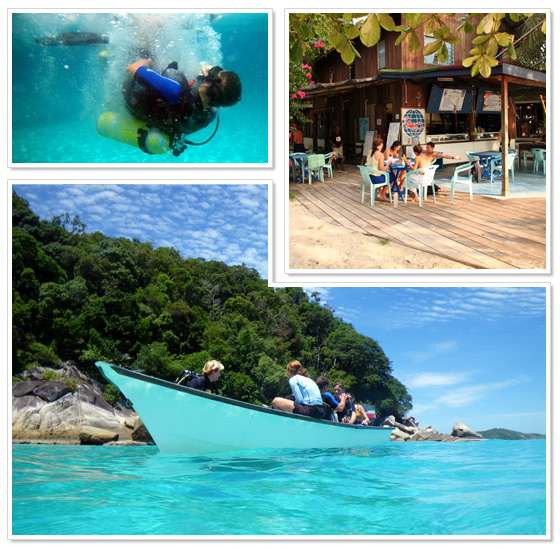 Scuba diving at Perhentian Island (East coast Malaysia)