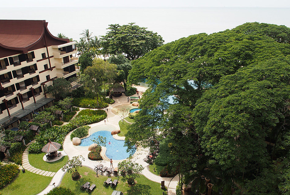 Shangri-La's Rasa Sayang Resort Aerial