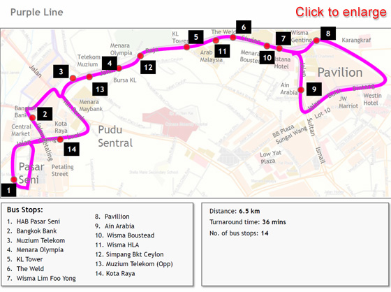Map Purple Line Free GOKL Bus
