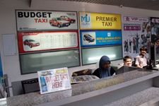 Taxi counter at KL Sentral Taxi counter at KL Sentral