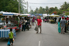 Daily market at the kampung Daily market at the kampung