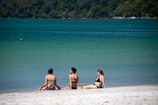 Sun bathing at Pantai Cenang Sun bathing at Pantai Cenang