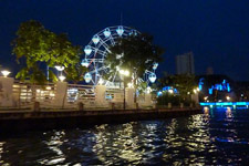 Malacca Ferris wheel along the river Malacca Ferris wheel along the river