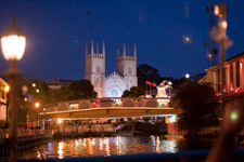 Malacca St Francis Xaviers Church by night Malacca St Francis Xaviers Church by night