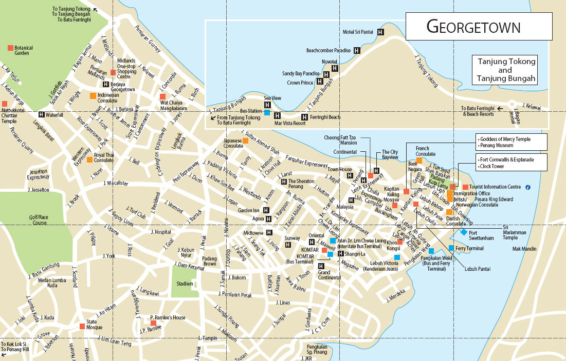 George Town Map | Maps
