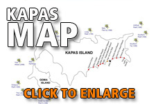 Map Kapas Island - Click to enlarge Map Kapas Island