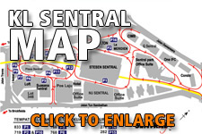 Map KL Sentral - Click to enlarge Map KL Sentral