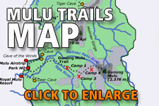 Map Mulu National Park Trails Map Mulu National Park Trails