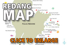 Map Redang Island - Click to enlarge Map Redang Island