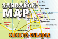 Map Sandakan - Click to enlarge Map Sandakan