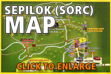 Map Sepilok Orangutan Rehabilitation Centre - Click to enlarge Map Sepilok Orangutan Rehabilitation Centre