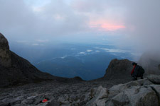 The way down was really strenuous
