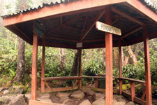 Rest stop at stage 1 of the trail