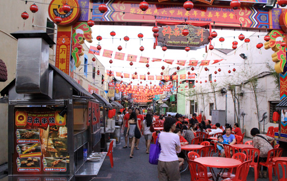 malacca things to eat hainan food street