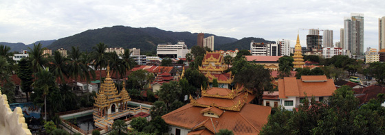 Dhammikarama burmese temple panorama