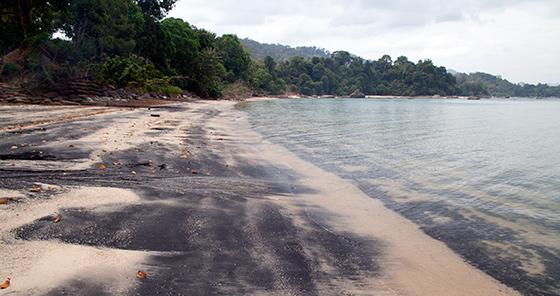  Black  Sand  Beach  at Langkawi  Island Attractions 