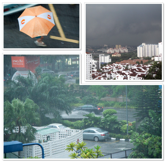 Bad weather in Malaysia (pictures from Kuala Lumpur)