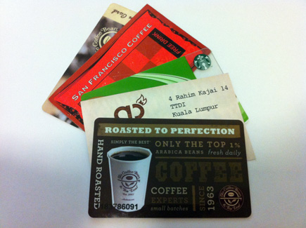 loyalty cards coffee places malaysia