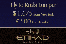 Etihad Airways flight to Kuala Lumpur
