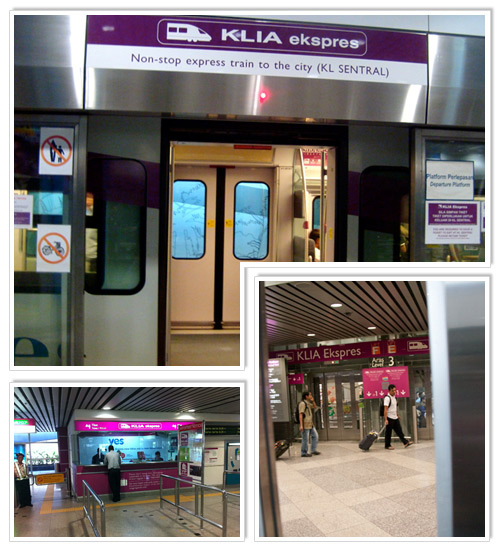 KLIA Express train between airport and Kuala Lumpur 1