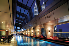 Skybar with amazing view at Traders hotel Skybar with amazing view at Traders hotel