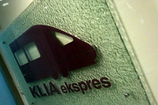 KLIA Express train sign KLIA Express train sign