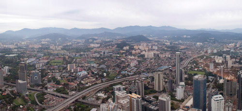 Kuala Lumpur view from Petronas