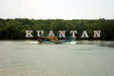 Sign along the river at Kuantan