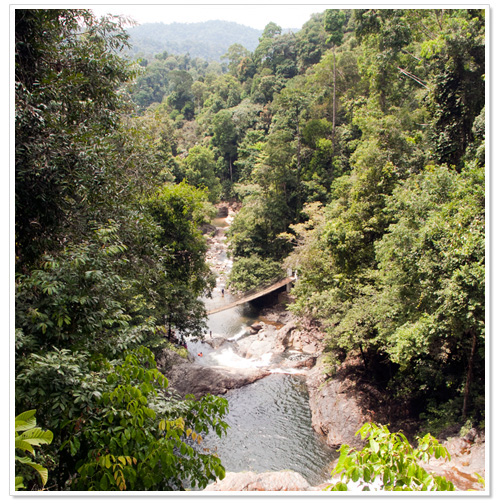 Lasir waterfall from lookout point