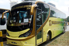 Coach service between Malacca and Singapore