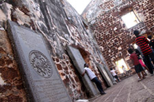 Historic sites in city center Malacca