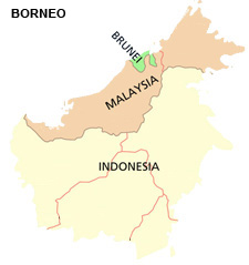 Map Borneo small