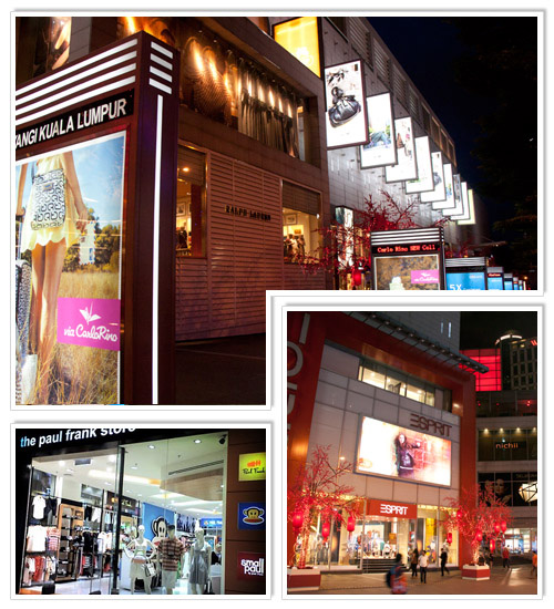 Popular shops at Pavilion KL