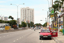 Taxis waiting for clients in Penang