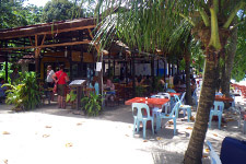 Local restaurant at basic Paradise resort