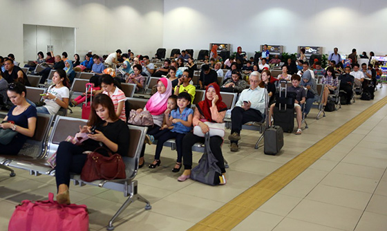 Subang Airport waiting area