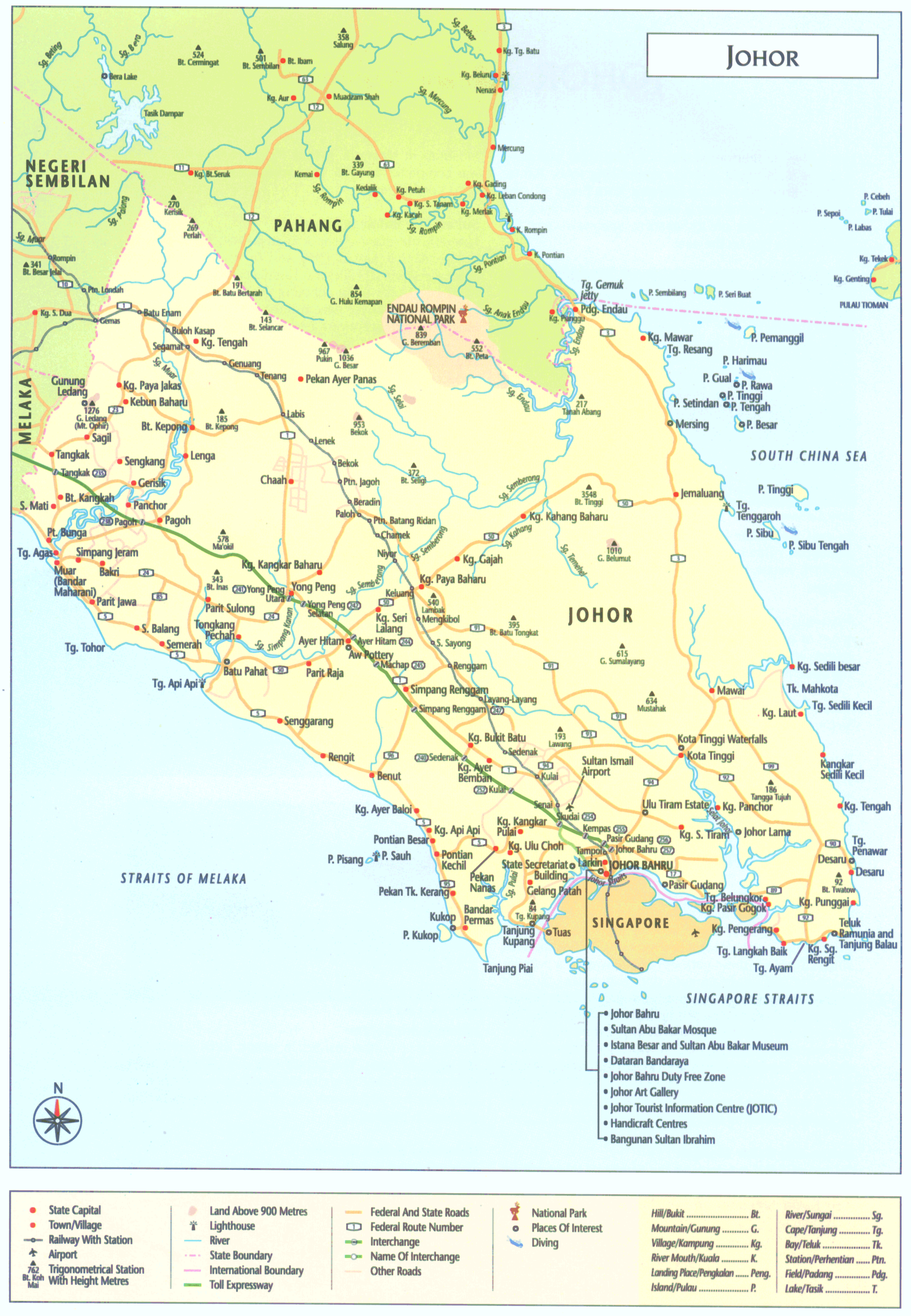 map state of johor malaysia wonderful