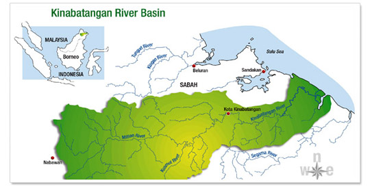Map Kinabatangan River Cruise Map Kinabatangan River Cruise