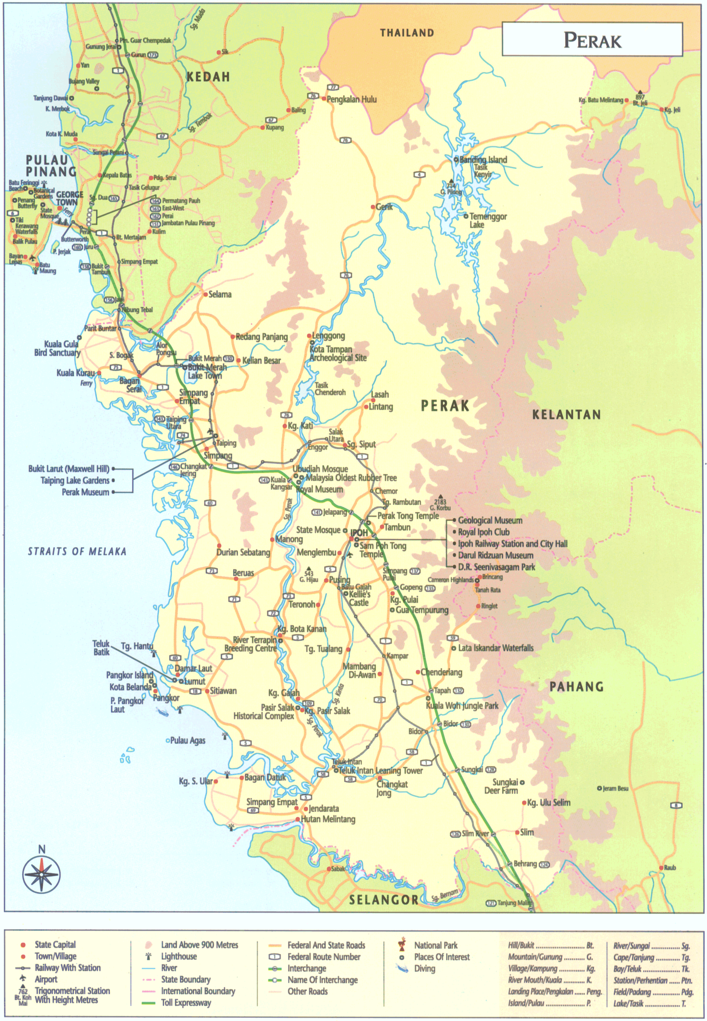 map state of perak malaysia wonderful